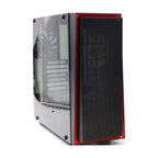 SilverStone SST-RL06BR-PRO Red Line Midi Tower Gaming Gehäuse rote LED Lüfter