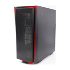 SilverStone SST-RL06BR-PRO Red Line Midi Tower Gaming Gehäuse rote LED Lüfter