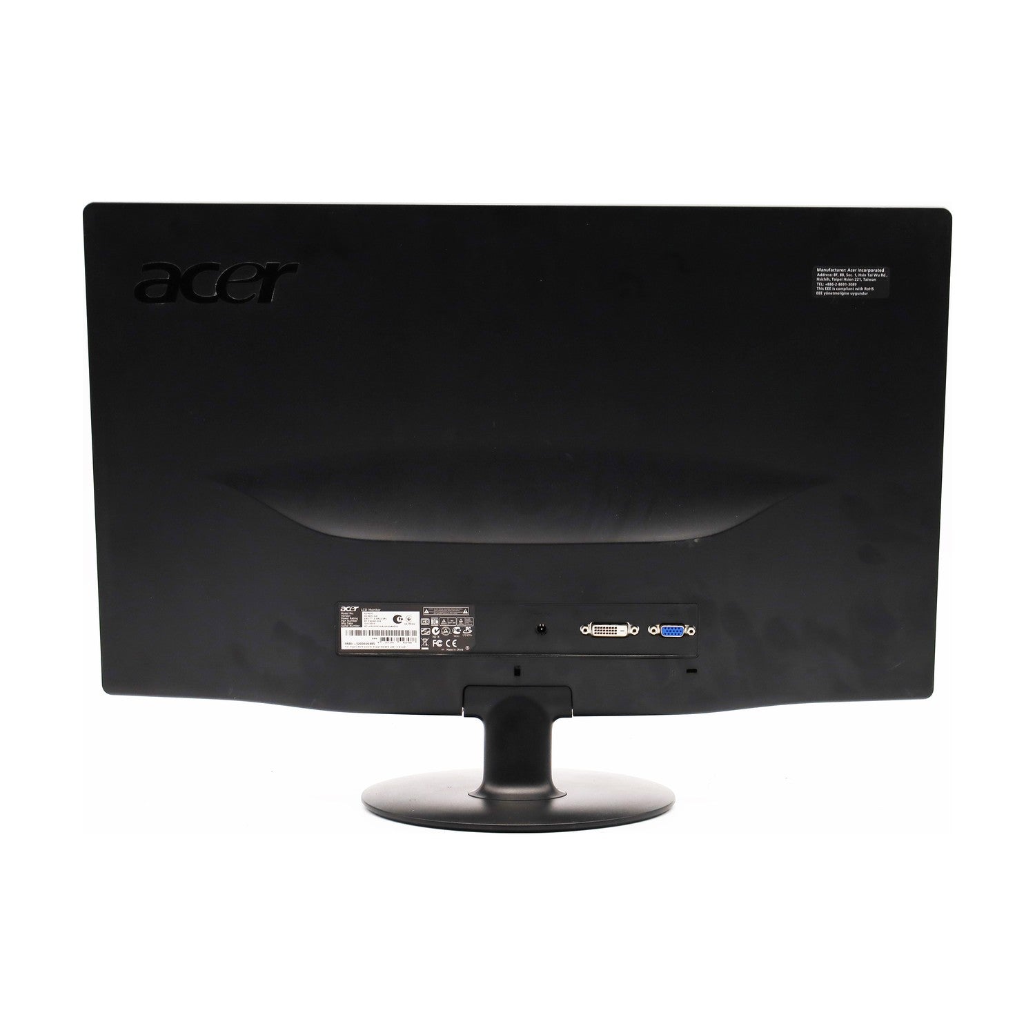 acer S240HLBD Slimline 61cm 24 Zoll Widescreen TFT-Monitor LED VGA DVI 5m