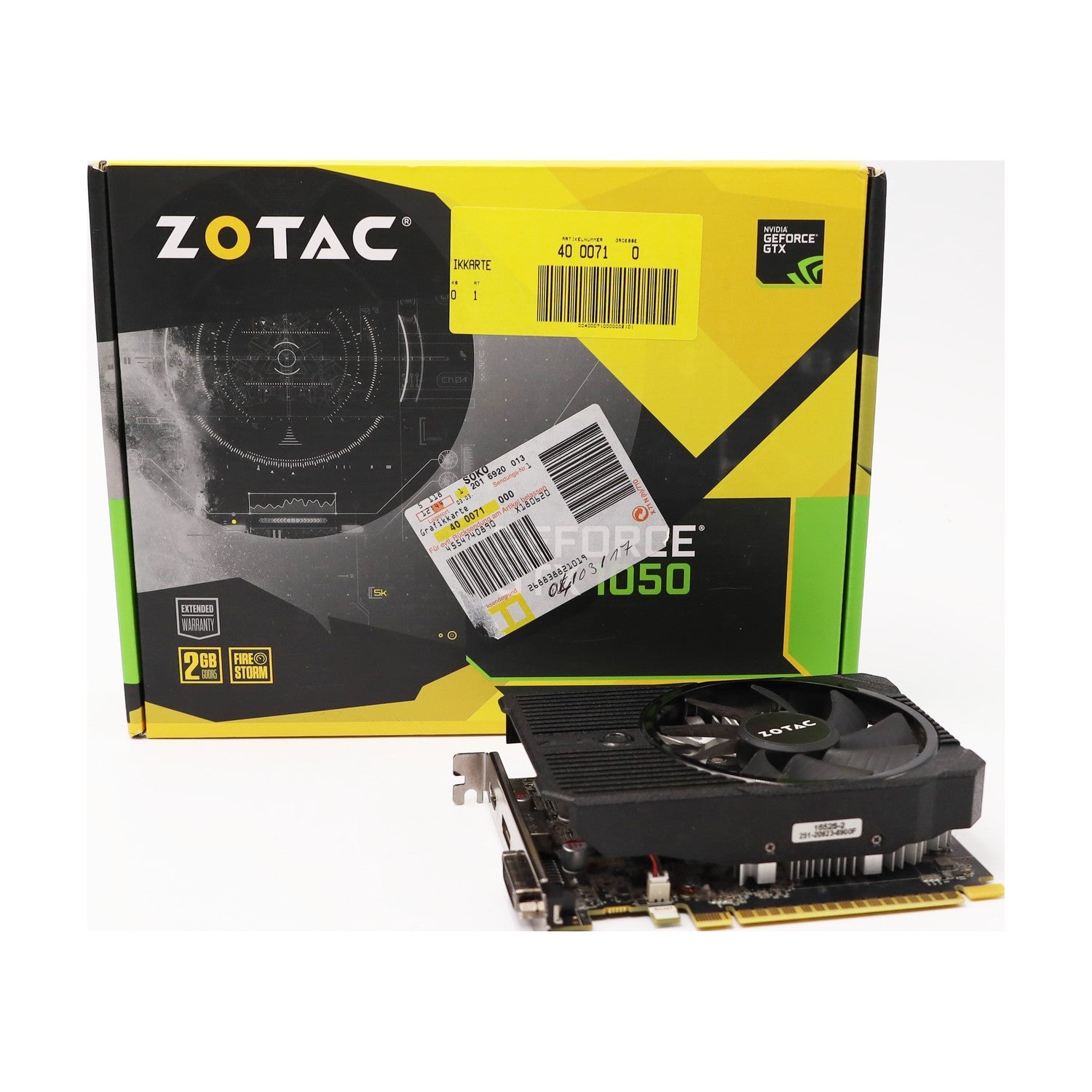 Zotac GeForce GTX 1050 Mini 2GB Grafikkarte GDDR5 DVI HDMI DP