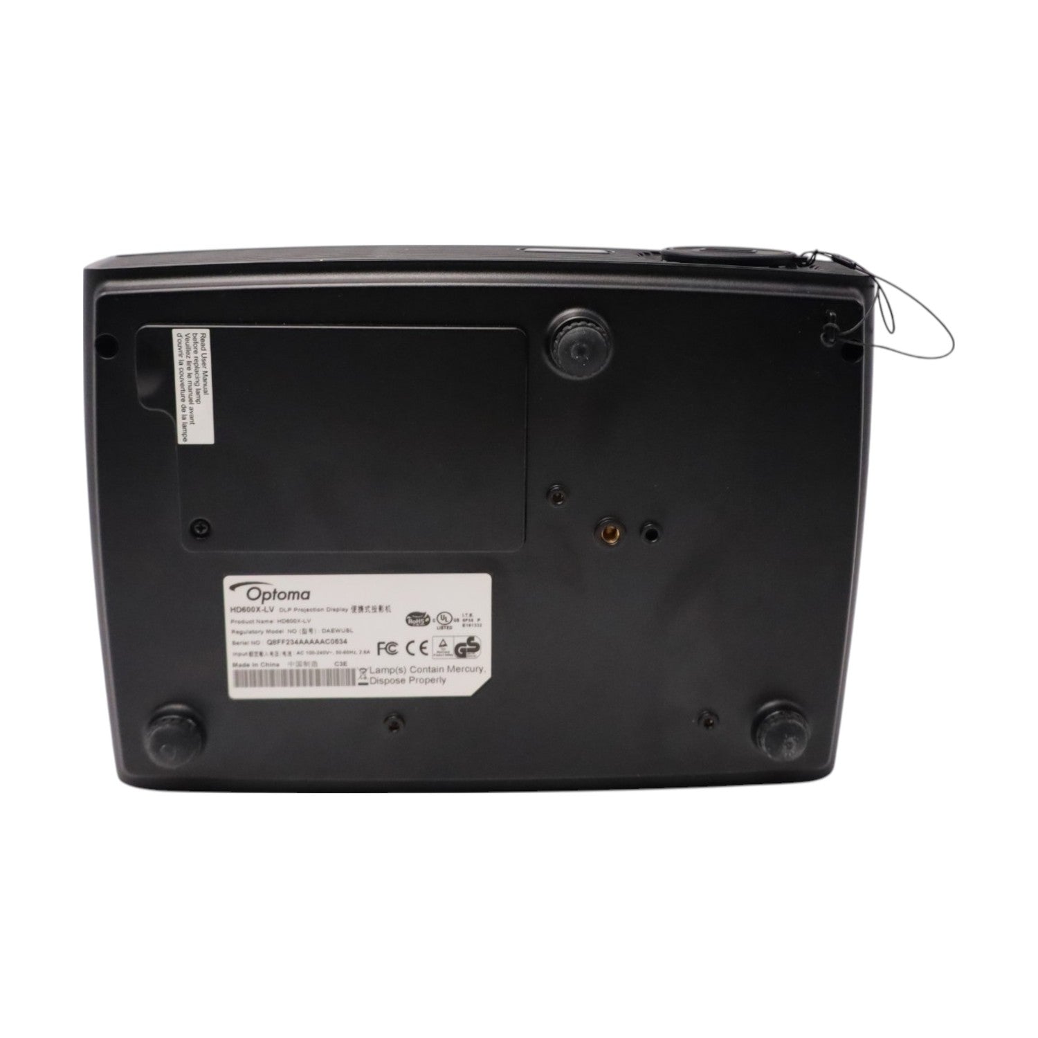 Optoma HD600X-LV HD Ready 3D DLP Beamer HDMI Heimkino Projektor 2500 ANSI