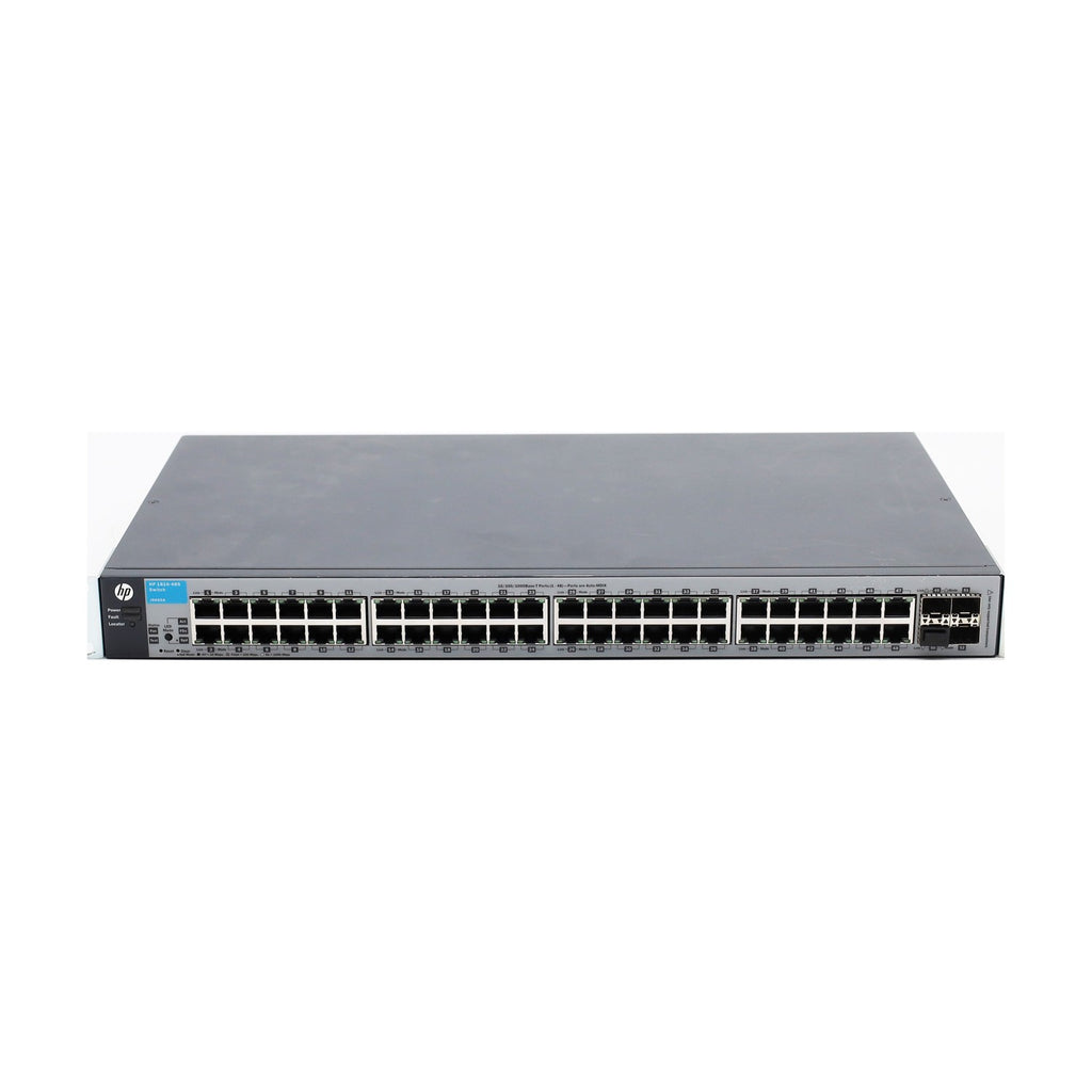 HP OfficeConnect 1810-48G Rackmount Gigabit Smart Switch, 48x RJ-45, 4x SFP