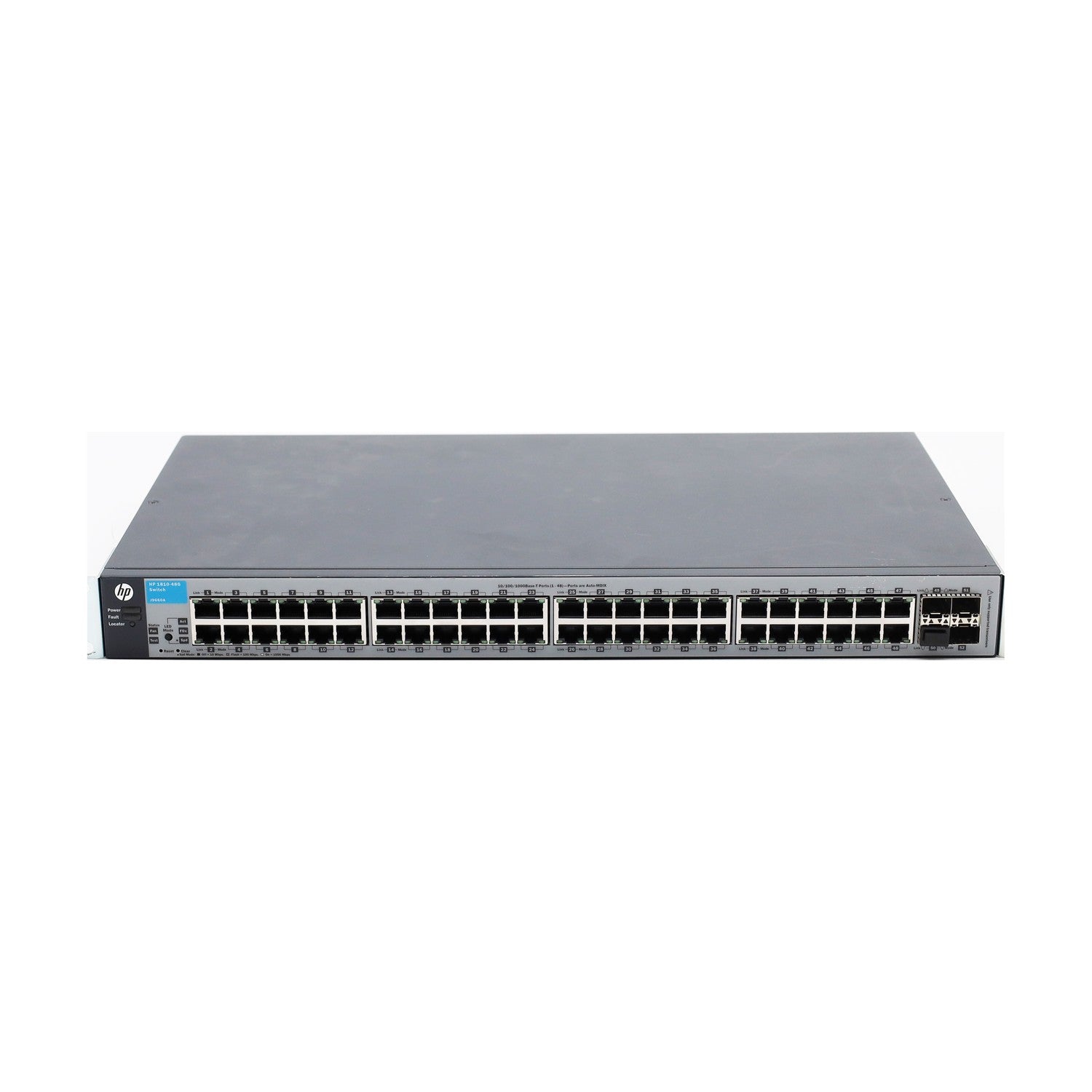 HP OfficeConnect 1810-48G Rackmount Gigabit Smart Switch, 48x RJ-45, 4x SFP