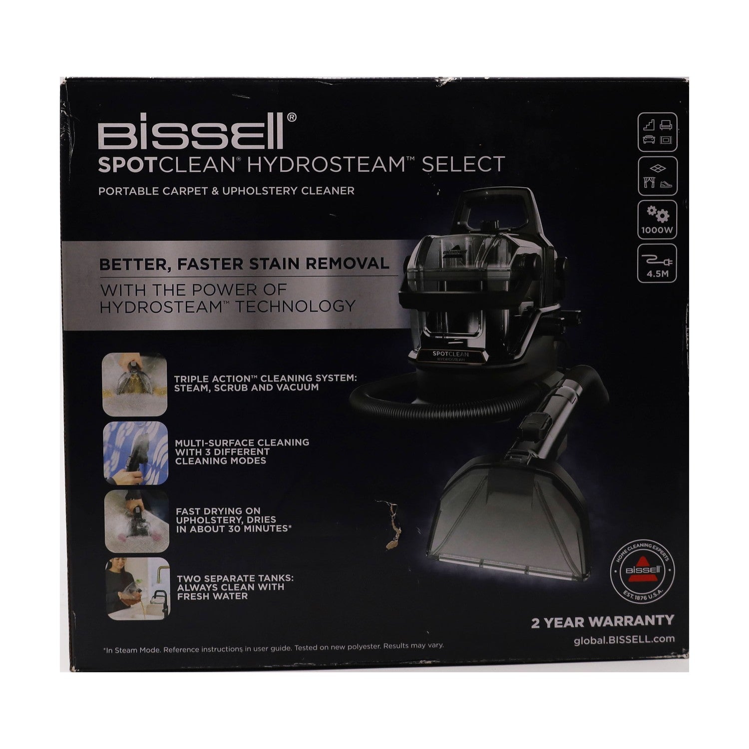Bissell 3697N  SpotClean  HydroSteam Waschsauger