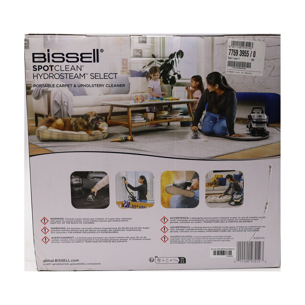 Bissell 3697N  SpotClean  HydroSteam Waschsauger