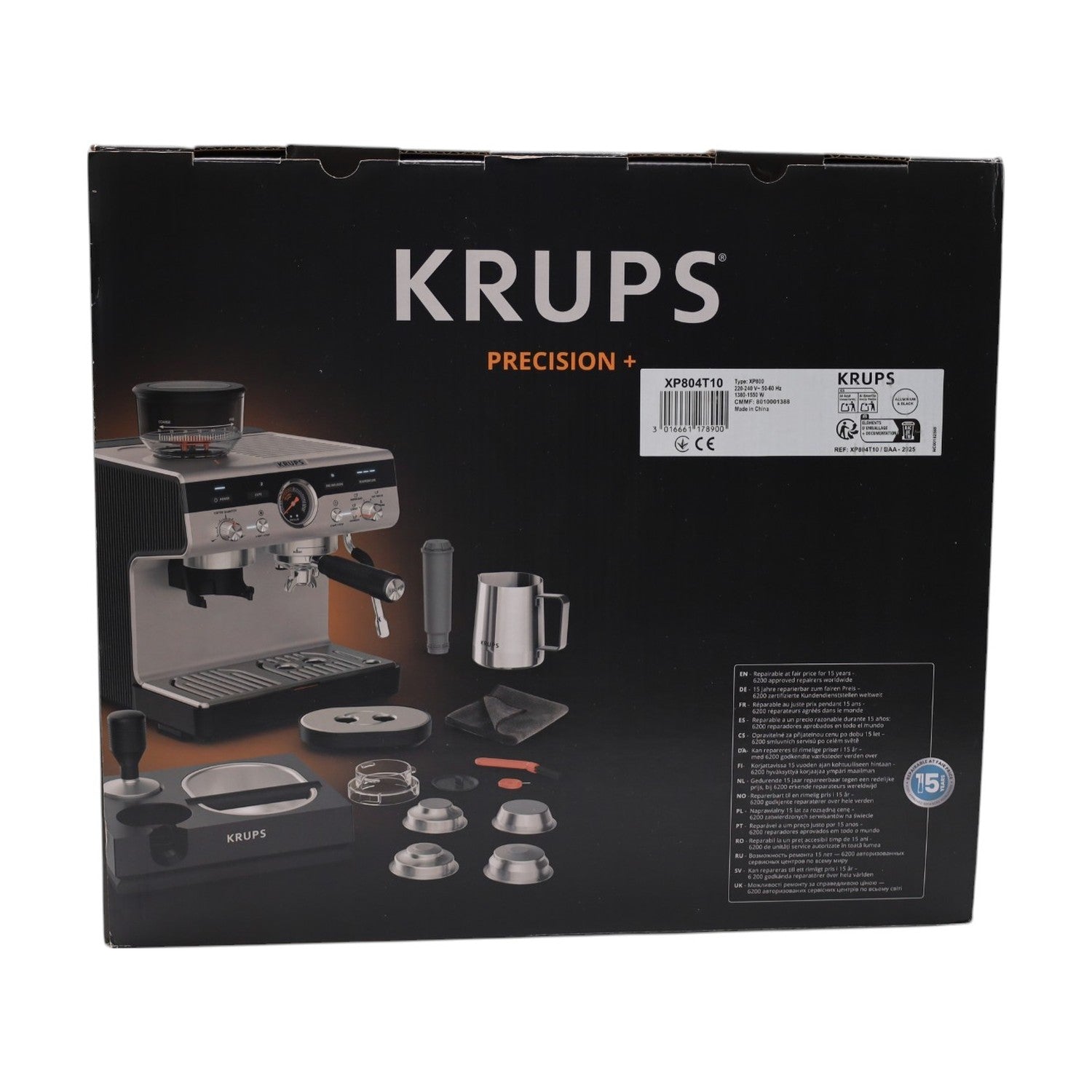 Krups XP 804T Precision+ inkl. Tamping Station