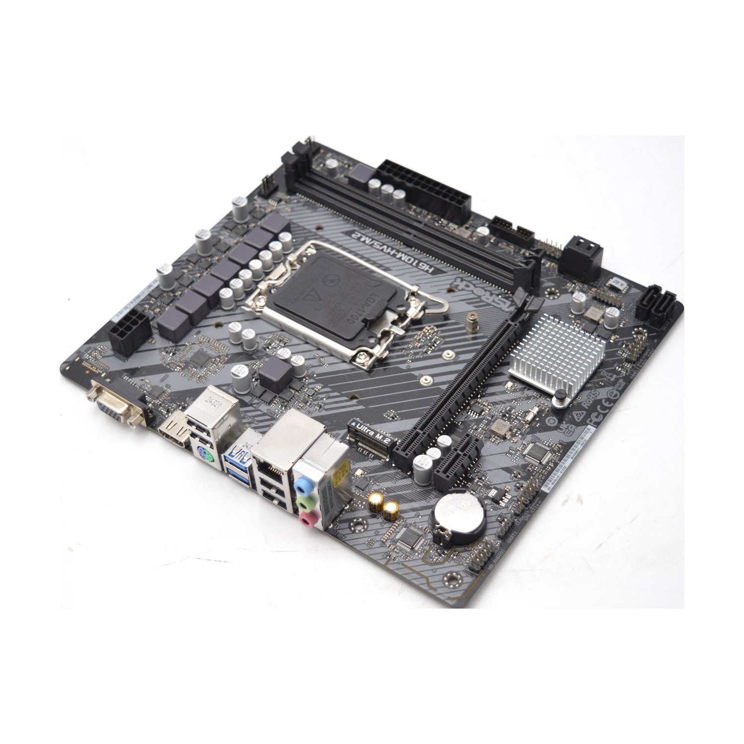 Asrock H610M-HVS/M.2 R2.0 Intel H610 LGA 1700 Micro ATX Mainboard