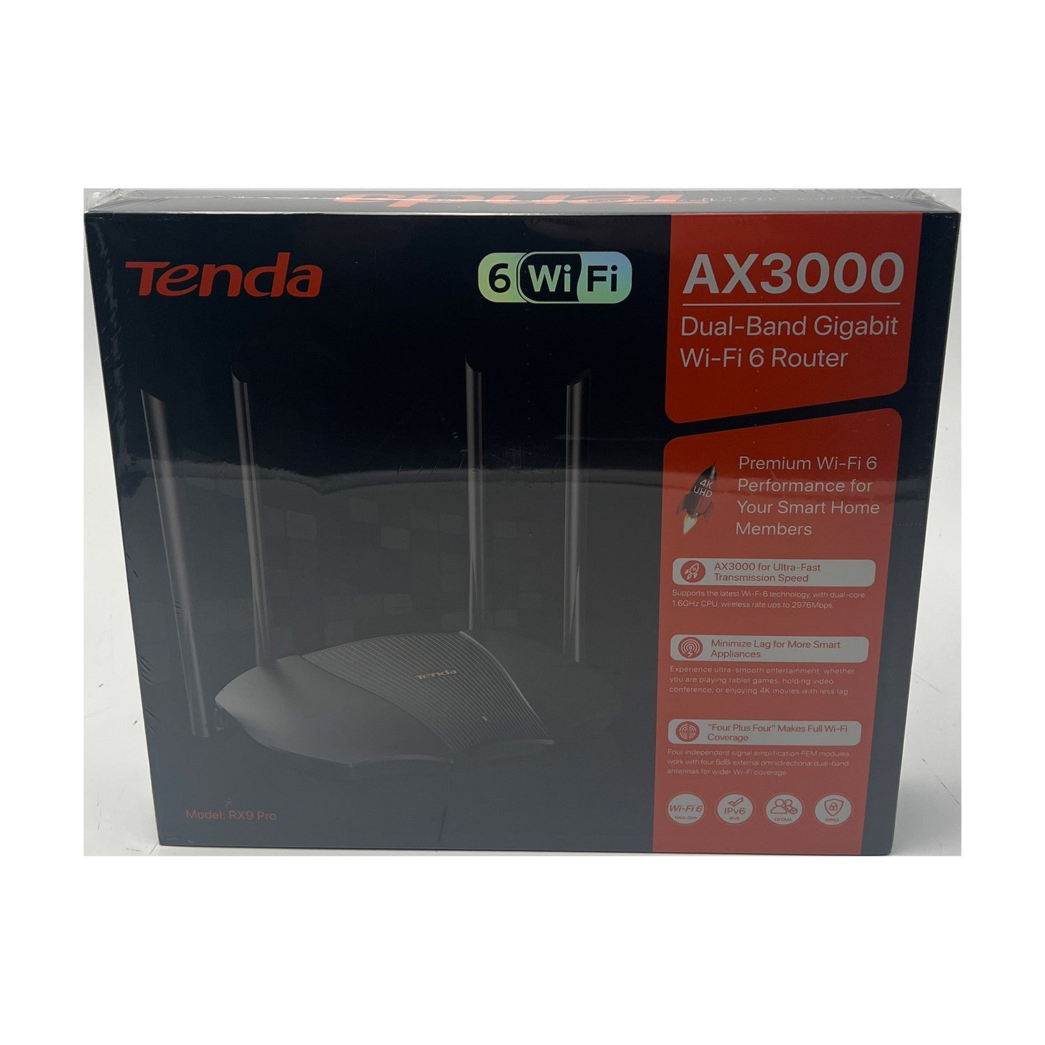 Tenda RX9 Pro Wi-Fi 6 WLAN Router (AX3000 Dual-Band 5GHz