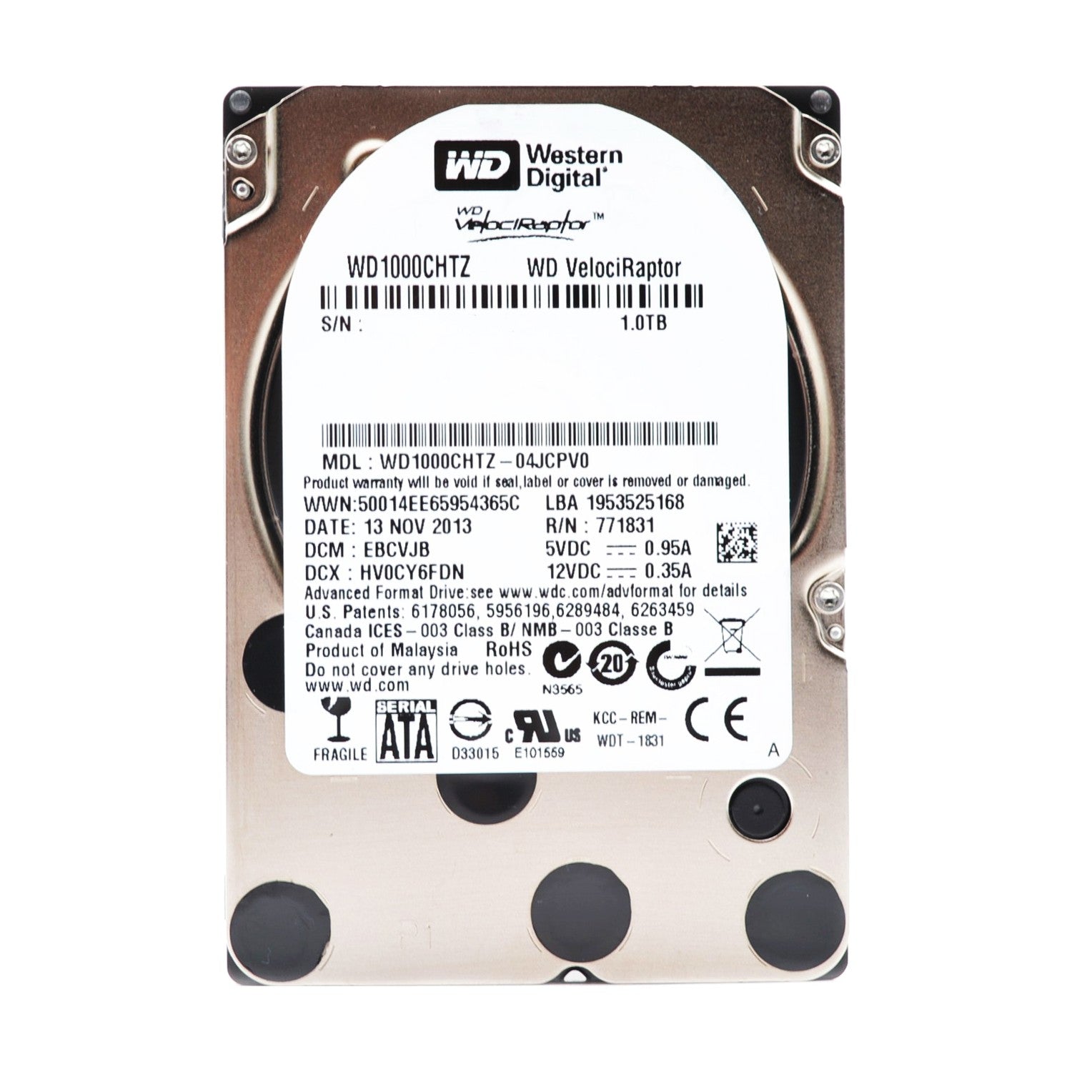 Western Digital 2,5" 1TB WD1000CHTZ VelociRaptor  SATA III 6Gbs 64MB Cache HDD