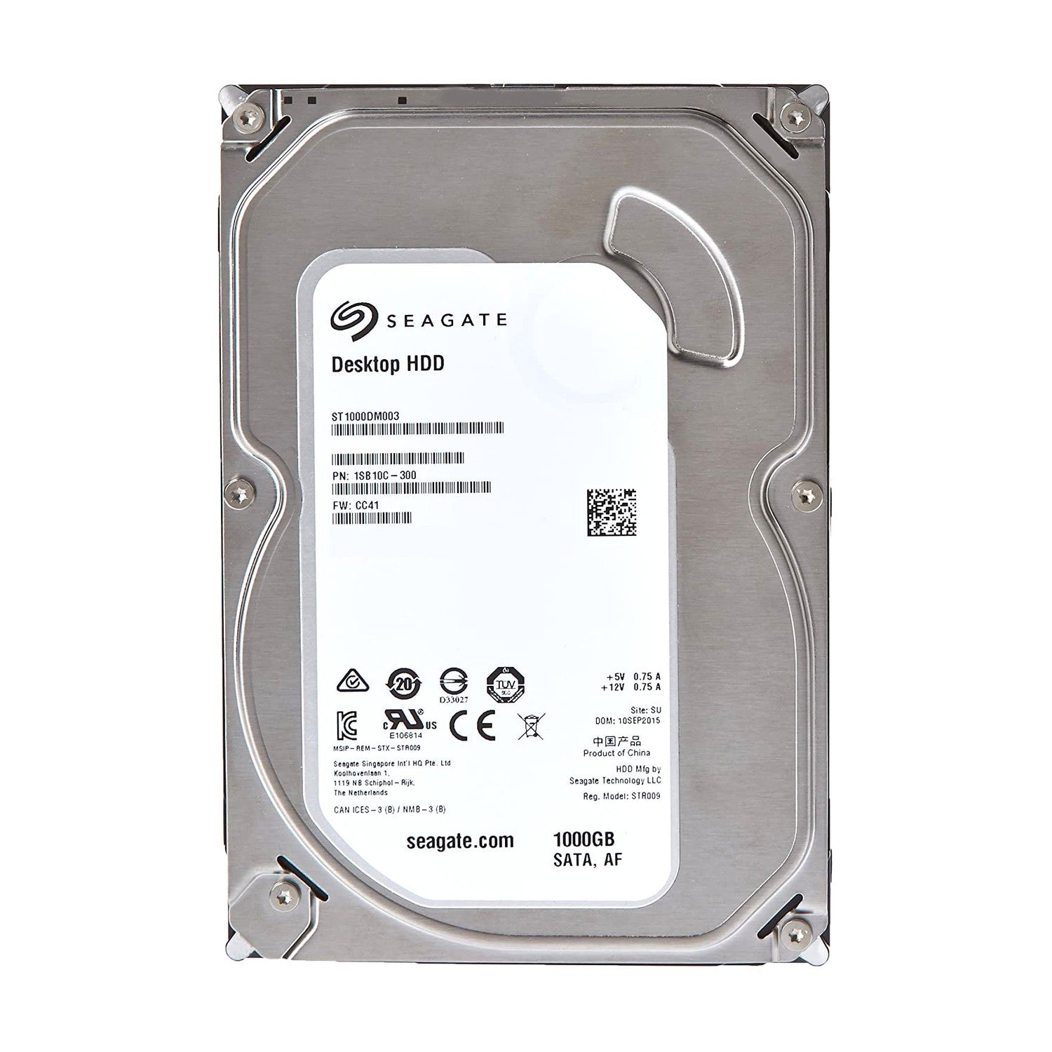 Seagate ST1000DM003  interne Festplatte (8,9 cm (3,5 Zoll), 7200rpm, 64MB Cache, SATA) - 1 TB