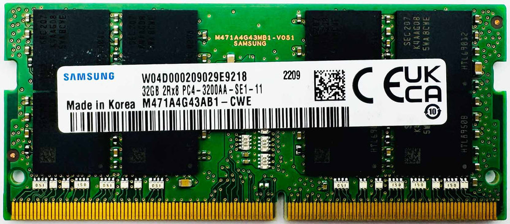 Samsung M471A4G43AB1-CWE 32 GB 1x32GB DDR4-3200 MHz 260-pin SO-DIMM