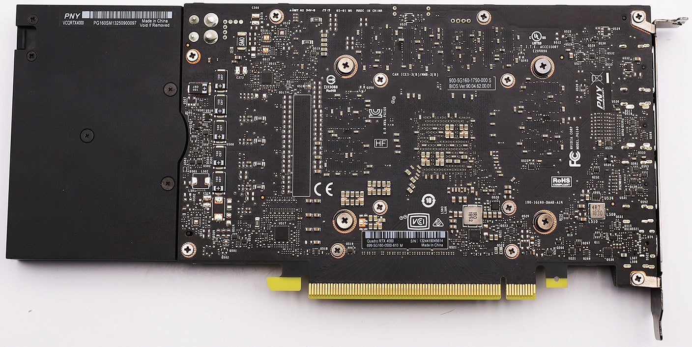 PNY NVIDIA Quadro RTX 4000 Grafikkarte 8GB GDDR6 RAM PCIe 3.0 x16 DP USB-C