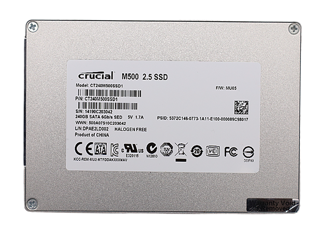 Crucial M500 interne SSD 240GB Festplatte SATA 2,5 Zoll CT240M500SSD1