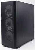 BoostBoxx Hero Airflow schwarz aRGB Beleuchtung mit Steuerung Glas Seitenteil