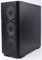 BoostBoxx Hero Airflow schwarz aRGB Beleuchtung mit Steuerung Glas Seitenteil