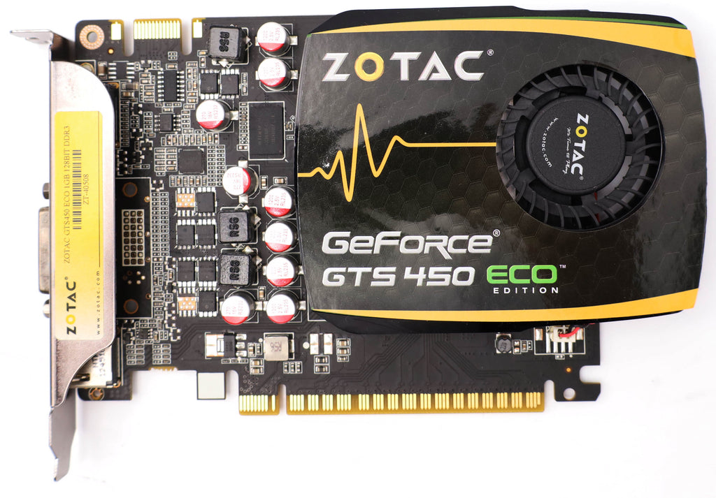 ZOTAC GeForce GTS 450 ECO 1GB DDR3 DVI HDMI DP Grafikkarte
