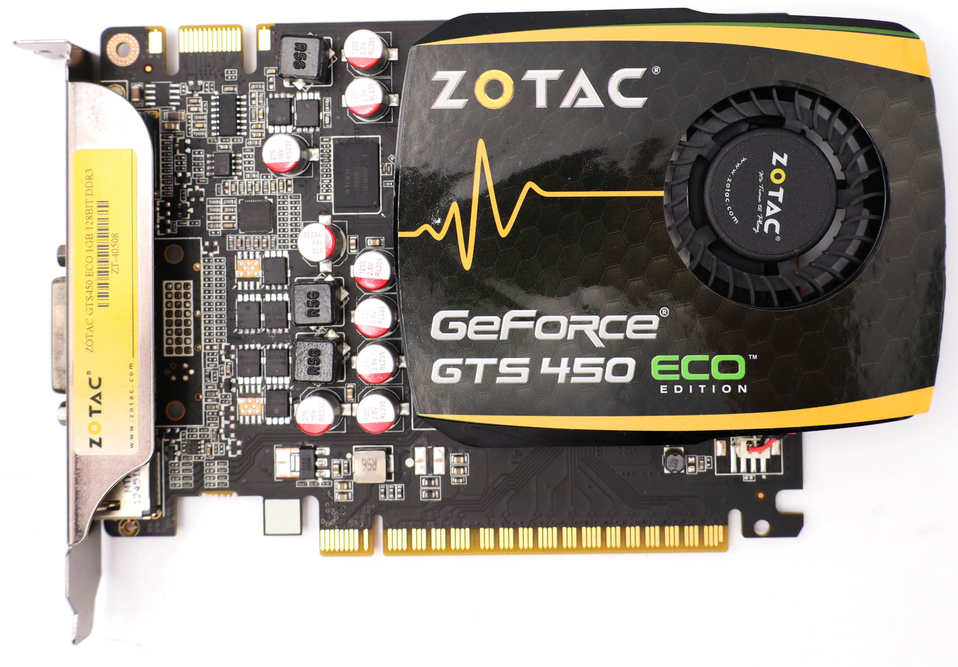 ZOTAC GeForce GTS 450 ECO 1GB DDR3 DVI HDMI DP Grafikkarte