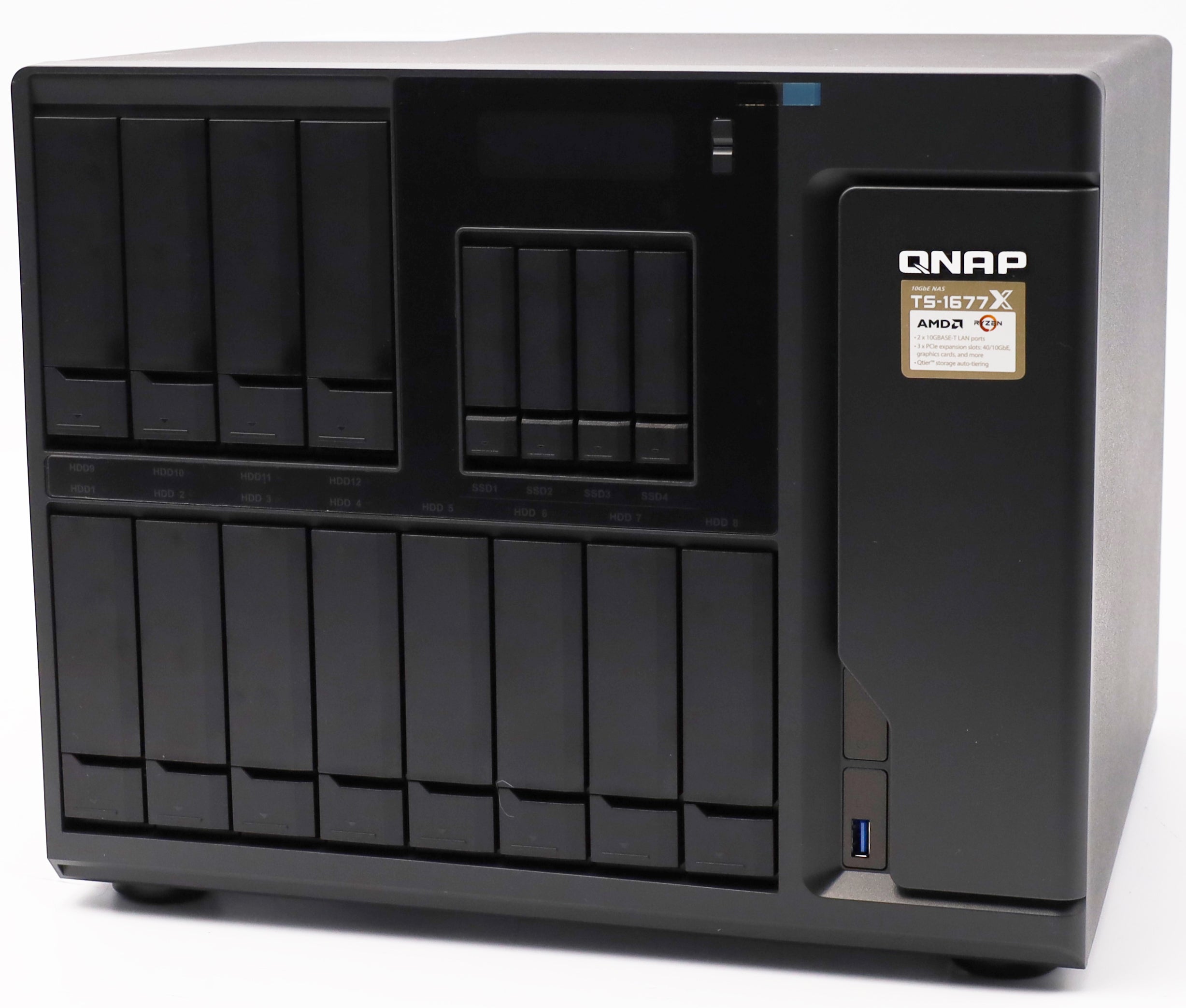 QNAP Turbo Station TS-1677X-1700-64G 64GB RAM 2x RJ-45 10GBase-T 4x RJ-45 1000