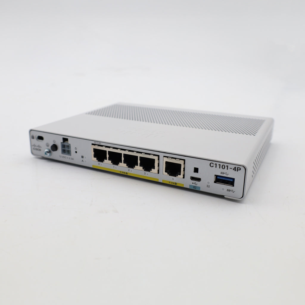 Cisco C1101-4P Integrated Services Router mit 4 Gigabit Ethernet (GbE)-Ports