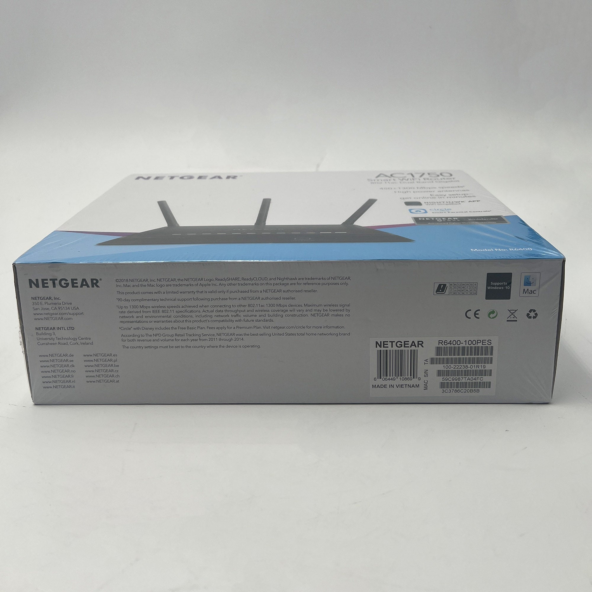 Netgear R6400 Gigabit WLAN Router Dual-Band AC1750, 802.11ac